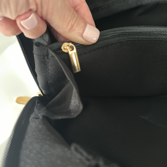 Black and white marble print travel, make up bag great for vacation or anytime - Picture 3 of 4